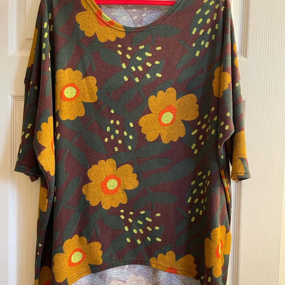 Floral Print Women's Tunic Top